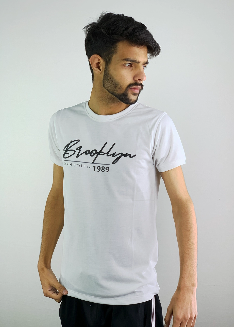 everyday t shirts pakistan Aesthetic Graphic Tee, Cotton Jersey, Regular Fit