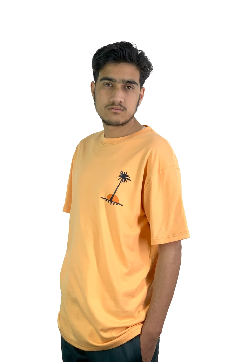 Peach t shirt 3 Regular Fit Cotton T-Shirt